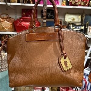 Dooney & Bourke Tan Leather Satchel handbag